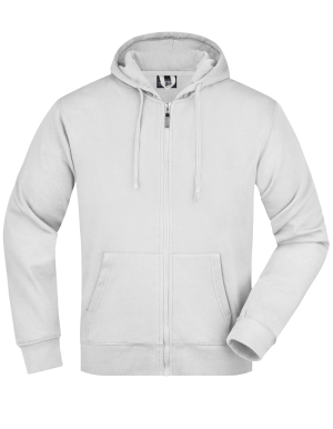 1/2 PREIS: JAMES&NICHOLSON Mens Hoodiejacke (White / M)