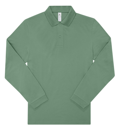 B&C Mens Langarm-Poloshirt MY POLO 210 (3XL)