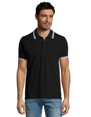 SOLS Mens Kontrast-Poloshirt PASADENA (S - 3XL)