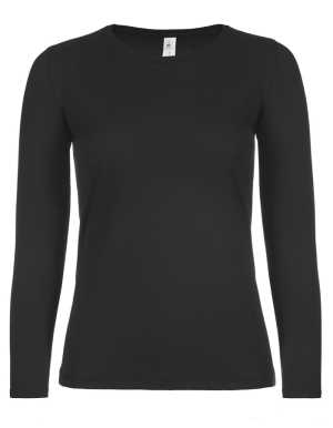 1/2 PREIS: B&C Ladies Langarmshirt #E150 (Black/XL)