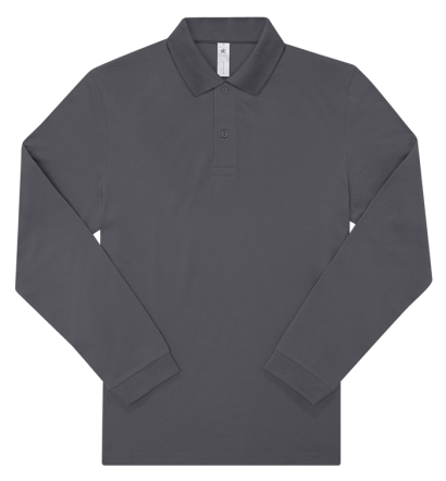 B&C Mens Langarm-Poloshirt MY POLO 180 (5XL)