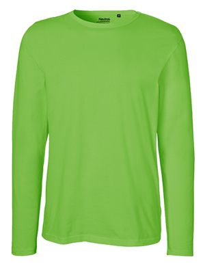 1/2 PREIS: NEUTRAL® Mens Langarmshirt (Lime / L)