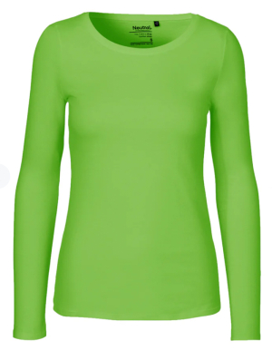 1/2 PREIS: NEUTRAL® Ladies Langarmshirt (Lime / L)