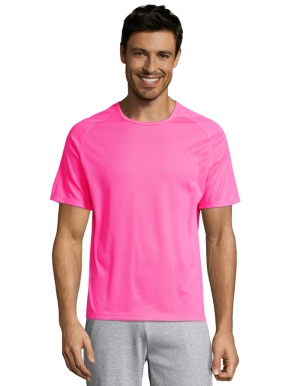 1/2 PREIS: SOLS Mens T-Shirt SPORTY (Neon Pink / XXS)