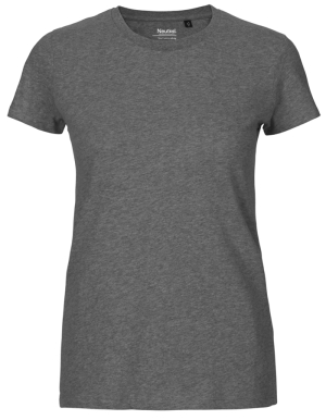 1/2 PREIS: NEUTRAL® Ladies T-Shirt FIT (Dark Heather / M)