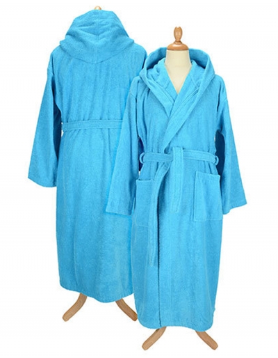 ARTG Bademantel mit Kapuze (Aqua Blue)