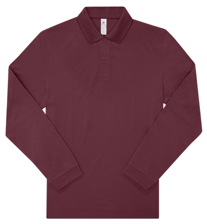 B&C Mens Langarm-Poloshirt MY POLO 180 (3XL)