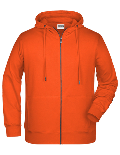 James&Nicholson Mens Hoodiejacke (Bio Baumwolle) (5XL)