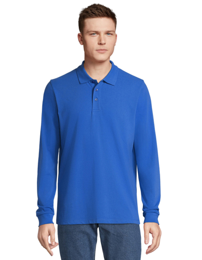 SOLS Mens Langarm-Poloshirt POLYCOTTON (5XL)