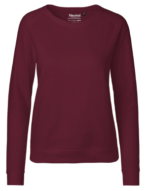 1/2 PREIS: NEUTRAL® Ladies Sweatshirt (Bordeaux/XS)