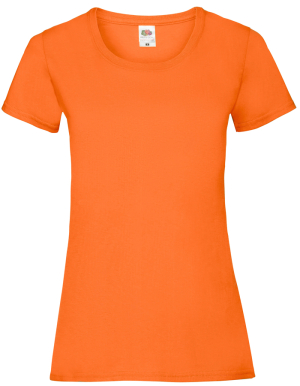 1/2 PREIS: Fruit of the Loom Ladies T-Shirt VALUEWEIGHT (Orange / L)