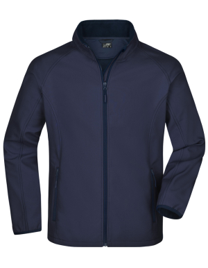 1/2 PREIS: JAMES&NICHOLSON Mens Promo Softshell Jacke (Navy-Navy / L)