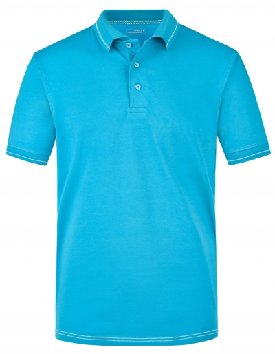 JAMES&NICHOLSON Mens Kontrast-Poloshirt ELASTIC (3XL)
