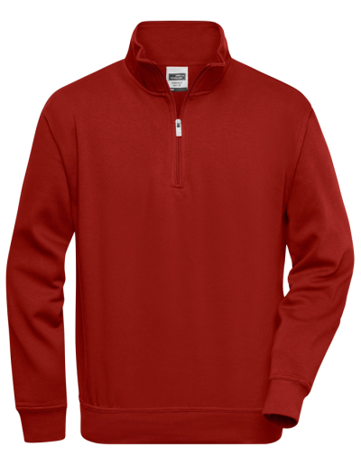 James&Nicholson Unisex Sweat WORKWEAR (Half Zip) (6XL)