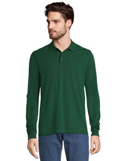 SOLS Mens Langarm-Poloshirt POLYCOTTON (3XL)