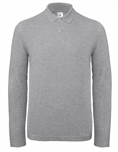 Preview: B&C Mens Langarm-Poloshirt ID.001 (XS - 4XL)