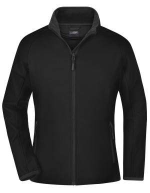 1/2 PREIS: JAMES&NICHOLSON Ladies Promo Softshell Jacke (Black-Black / M)