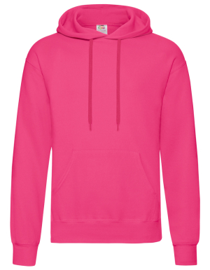1/2 PREIS: Fruit of the Loom Mens Hoodie CLASSIC. (Fuchsia / XL)