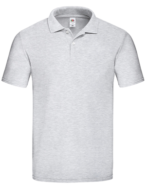 1/2 PREIS: Fruit of the Loom Mens Poloshirt ORIGINAL (Heather Grey/XL)