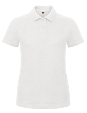 1/2 PREIS: B&C Ladies Poloshirt ID.001 (White/L)