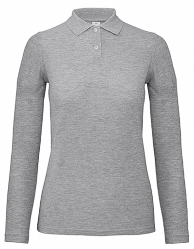 Preview: B&C Ladies Langarm-Poloshirt ID.001 (XS - 3XL)