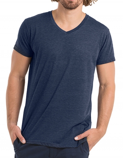 B&C Mens V-Neck T-Shirt TRIBLEND (3XL)
