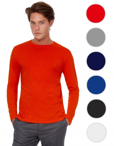 B&C Mens Langarmshirt INSPIRE (S - 3XL)