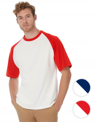 B&C Mens T-Shirt BASEBALL (S - XXL)