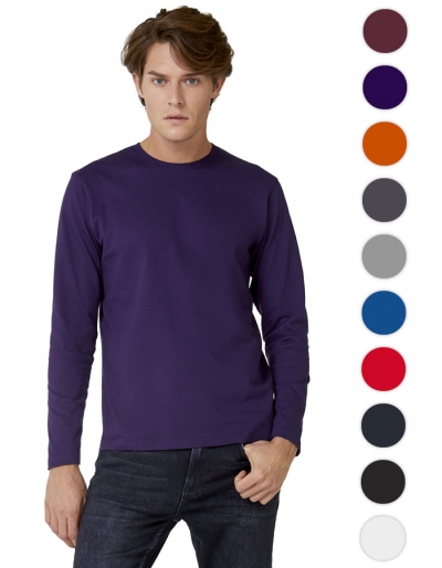B&C Mens Langarmshirt #E190 (S - 3XL)