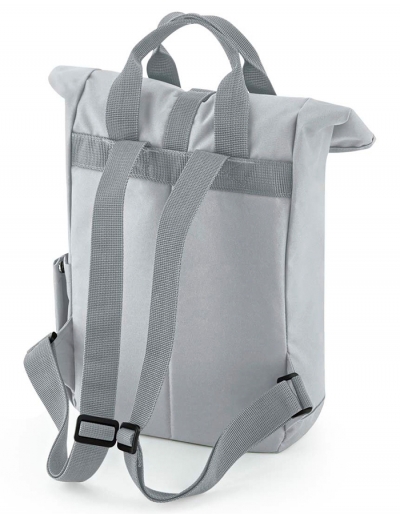 Preview: BagBase Recycelter Mini-Rolltop-Rucksack mit zwei Griffen BG118S