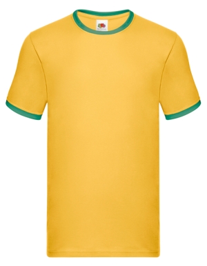 Fruit of the Loom Mens T-Shirt RINGER (3XL)