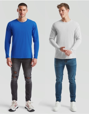 Fruit of the Loom Mens Langarmshirt ICONIC 195 PREMIUM (S - 3XL)