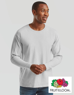Fruit of the Loom Mens Langarmshirt VALUEWEIGHT (S - 3XL)