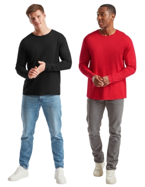 Fruit of the Loom Mens Langarmshirt ICONIC 150 CLASSIC (S - 3XL)