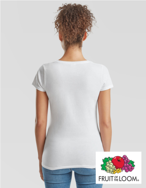 Preview: Fruit of the Loom Ladies V-Neck T-Shirt VALUEWEIGHT (XS - XXL)