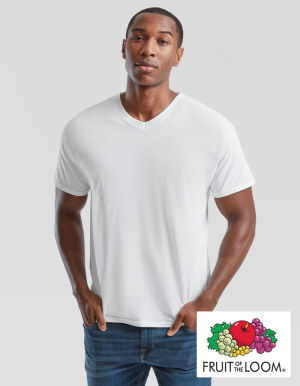 Fruit of the Loom Mens V-Neck T-Shirt ORIGINAL (S - XXL)