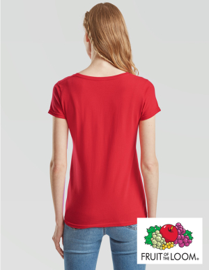 Preview: Fruit of the Loom Ladies V-Neck T-Shirt ICONIC. (XS - XXL)
