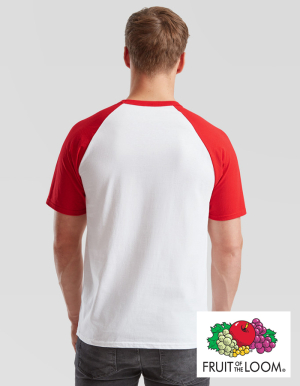 Preview: Fruit of the Loom Mens T-Shirt BASEBALL (S - 3XL)