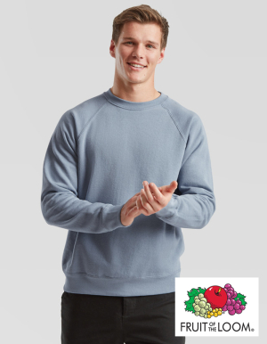 Fruit of the Loom Mens Sweatshirt CLASSIC. (Raglan) (S - XXL)