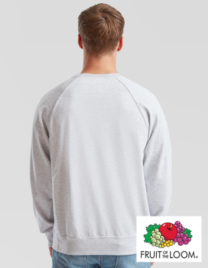 Preview: Fruit of the Loom Mens Sweatshirt LIGHTWEIGHT (Raglan) (S - XXL)