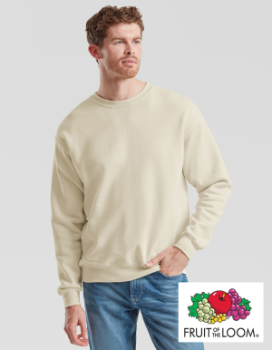 Fruit of the Loom Mens Sweatshirt CLASSIC. (Set-in-Sweat) (S - XXL)