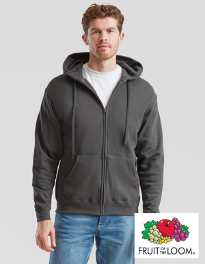 Fruit of the Loom Mens Hoodiejacke CLASSIC. (S - XXL)