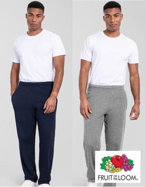 Fruit of the Loom Mens Jogginghose mit offenem Beinabschluss ICONIC 250 (S - 3XL)