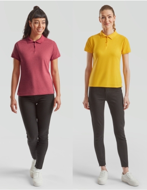 Fruit of the Loom Ladies Poloshirt 65/35 (XS - XXL)