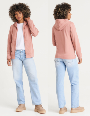 JUST HOODS Ladies Hoodiejacke COLLEGE (XS - XXL)