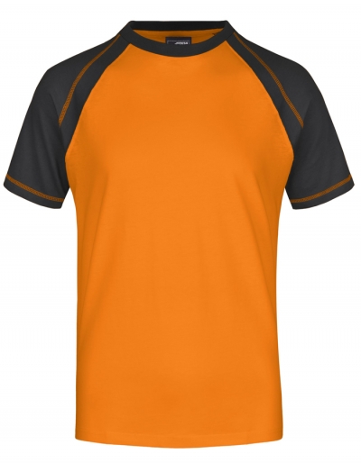 JAMES&NICHOLSON Mens T-Shirt RAGLAN (3XL)