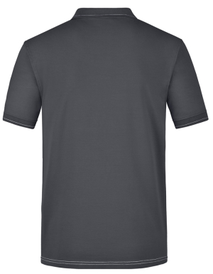 Preview: JAMES&NICHOLSON Mens Kontrast-Poloshirt ELASTIC (S - 3XL)