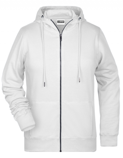 Preview: JAMES&NICHOLSON Ladies Hoodiejacke (XS - 3XL)