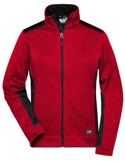 JAMES&NICHOLSON Ladies Strickfleece Jacke WORKWEAR (XS - 4XL)