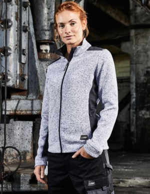 JAMES&NICHOLSON Ladies Strickfleece Jacke WORKWEAR (XS - 4XL)